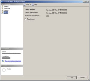 SQL Server Alert History