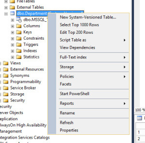 Temporal Table - Keine Delete-Option