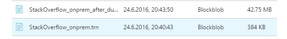 Files im Azure Blob Storage