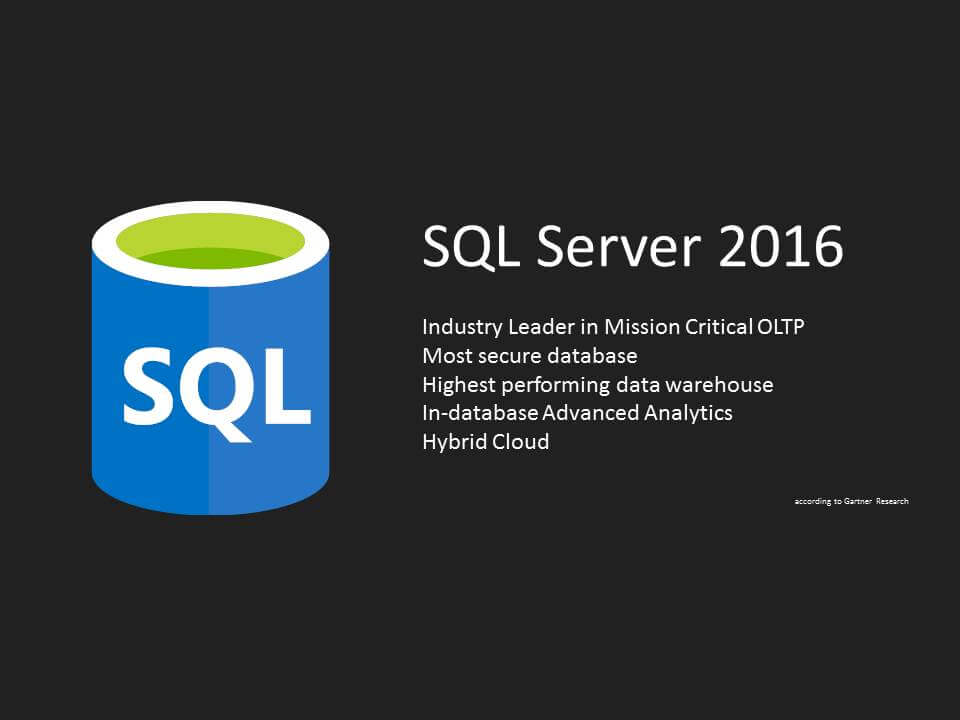 SQL Server 2016 GA Release