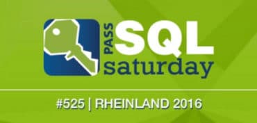 SQLSaturday #525 Rheinland 2016