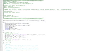 Powershell First Backup Skript