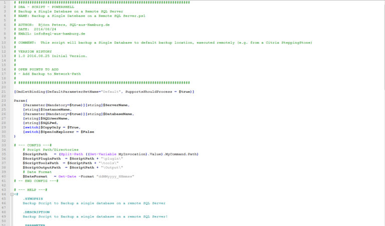 Powershell First Backup Skript