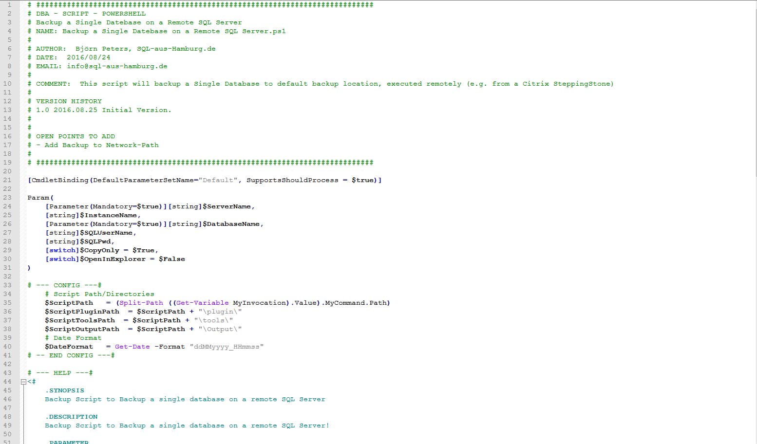 Powershell meets SQL Server – Backup einer Remote Datenbank