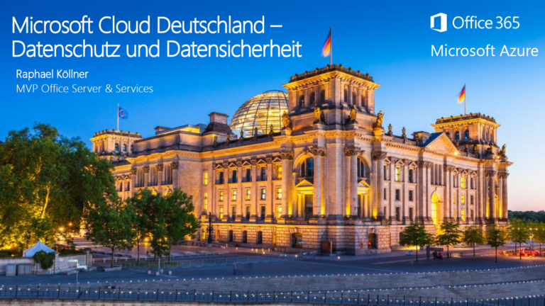 Slide Header Azure Datenschutz rechtliche Aspekte - Raphael Köllner