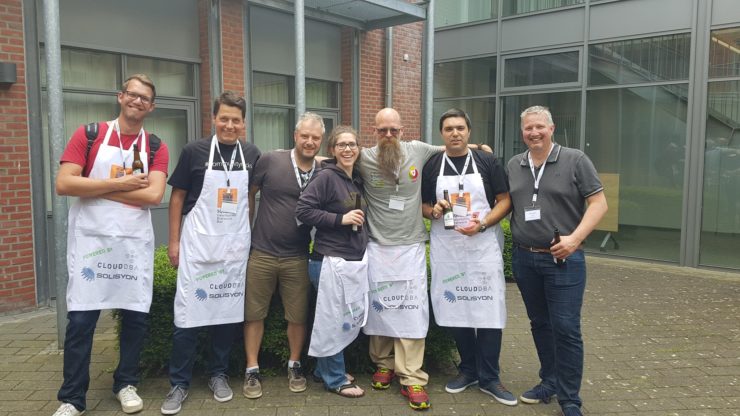 Twitter RobSewell dbatools Contributors at SQLGrillen 2017