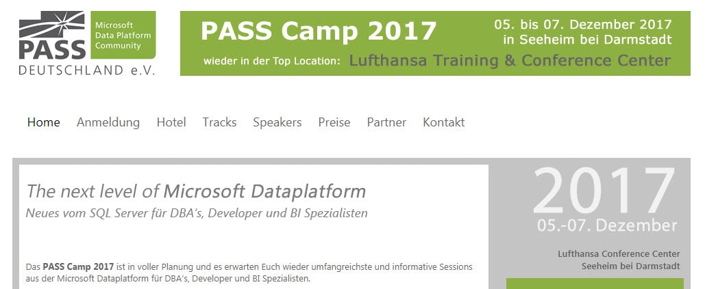 PASSCamp 2017 – spannende Agenda in allen Tracks