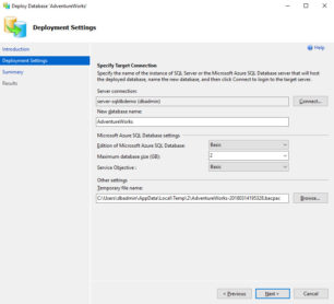 Azure SQL Database Migration via SSMS - Bild 2
