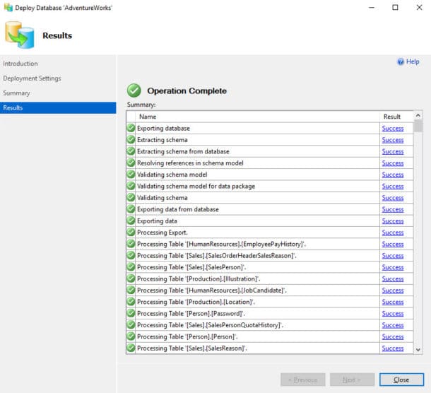 Azure SQL Database Migration via SSMS - Bild 5