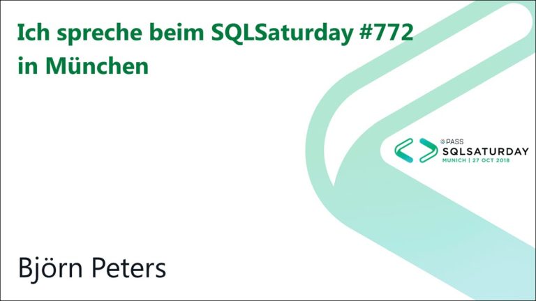 SQLSaturday #772 - München 2018