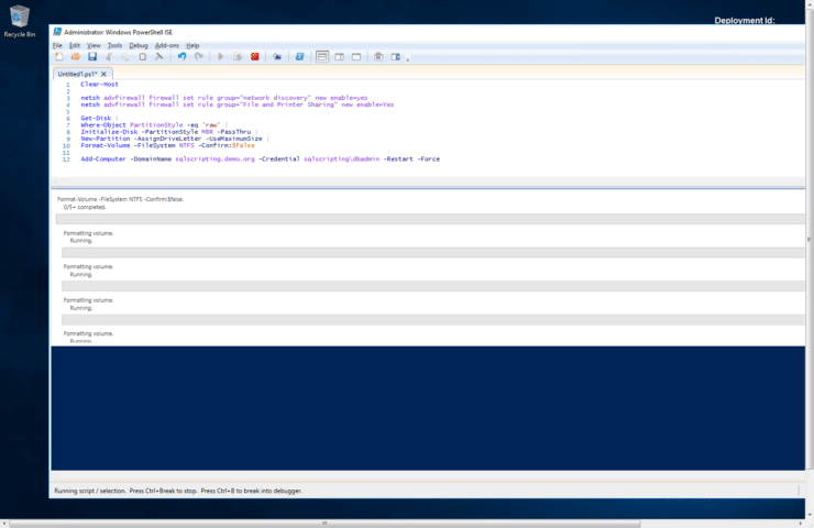 Powershell - Einbinden der Laufwerke - Freischalten der Firewall - Einbinden in die Domäne