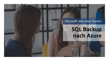 SQL Server Backup mit Azure Backup Vault