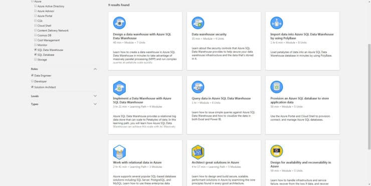 Microsoft Learn for Data Engineers - Azure SQL Database and DWH