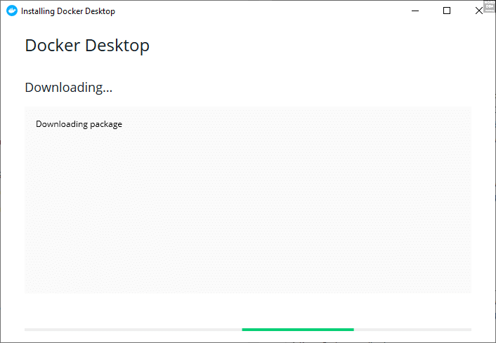 Docker Desktop checks installable packages