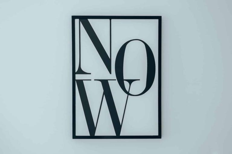 Now Letters in Frame